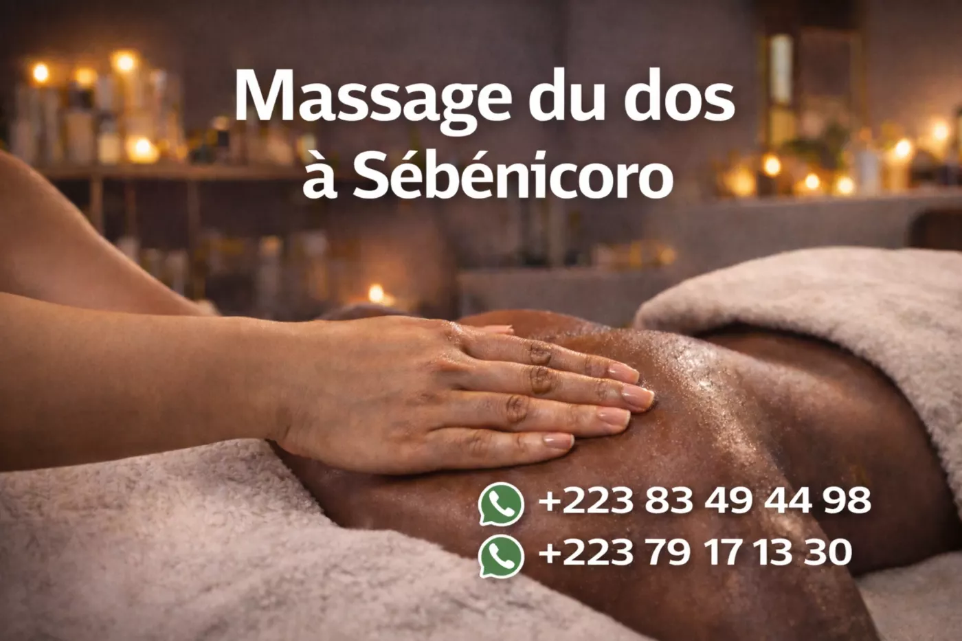 Massage du dos à Sébénicoro – Soulagement rapide | Bamako