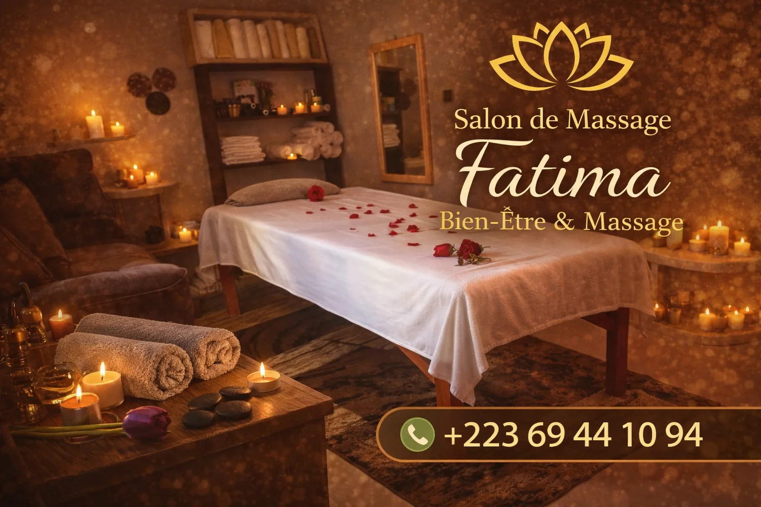 Massage intégral chez Fatima pour une relaxation complète - Hamdallaye ACI 2000 (Bamako)