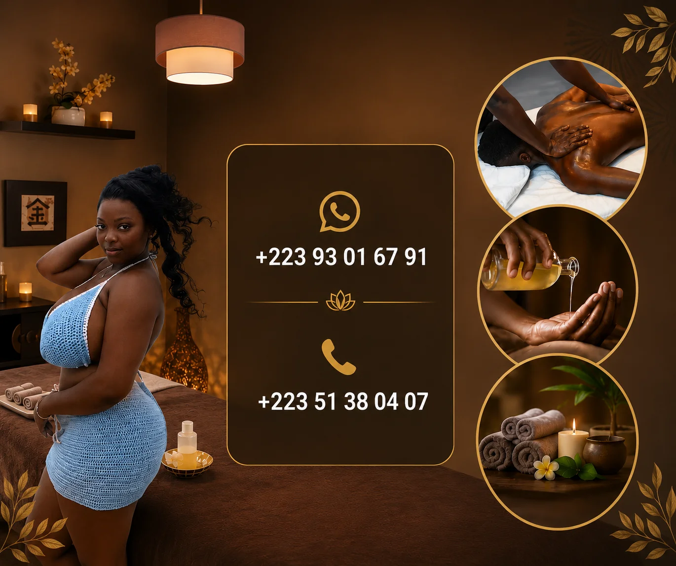 Massage Intégral à Hamdallaye ACI— Relaxation profonde chez Amina - Hamdallaye ACI 2000 (Bamako)