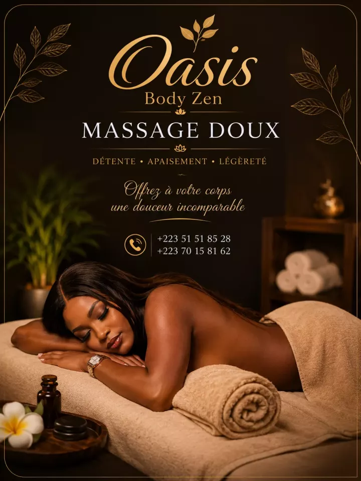Massage doux et relaxant – une parenthèse de bien-être à Bamako