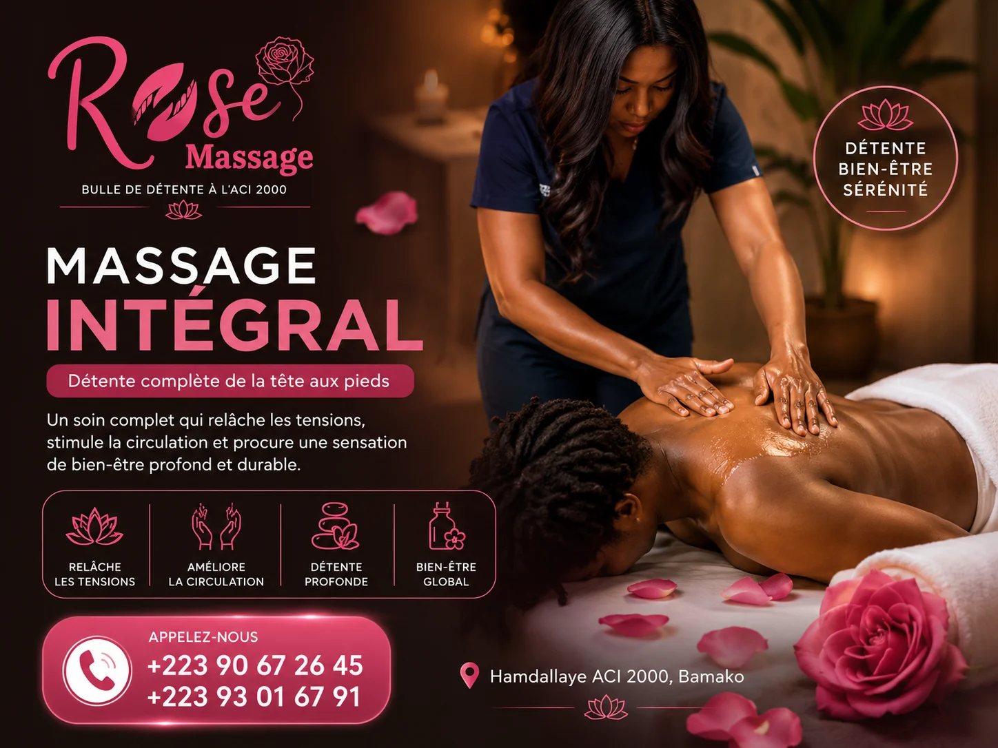 Massage intégral – une détente de la tête aux pieds - Hamdallaye ACI 2000 (Bamako)