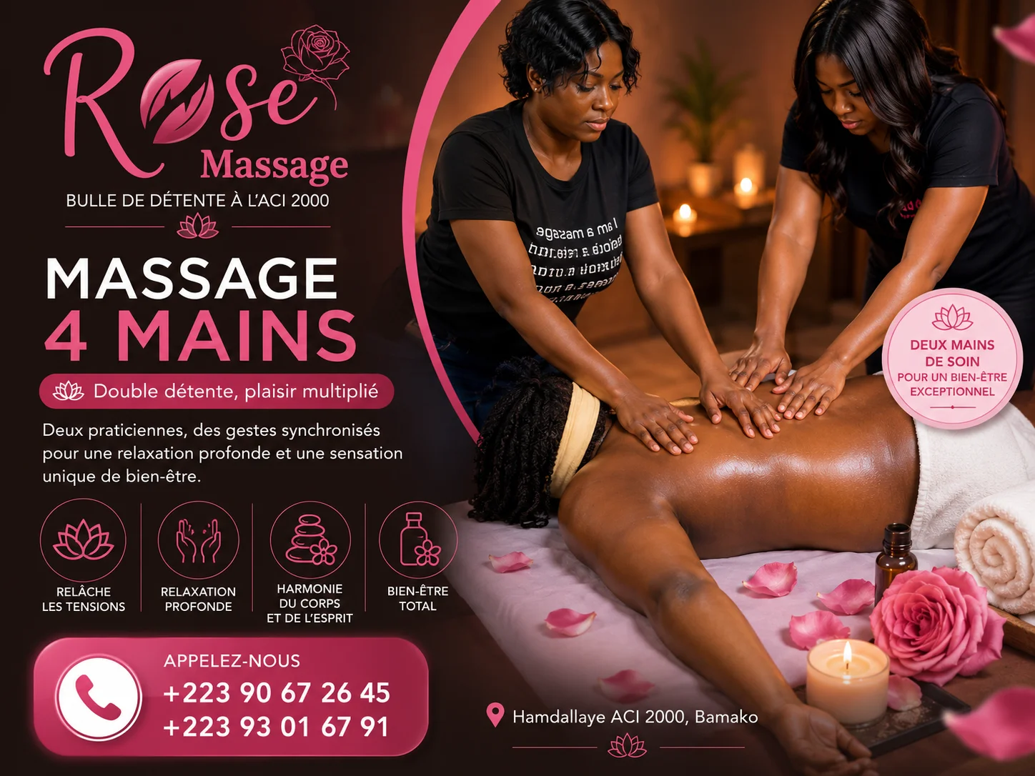 Massage 4 mains – une expérience exceptionnelle