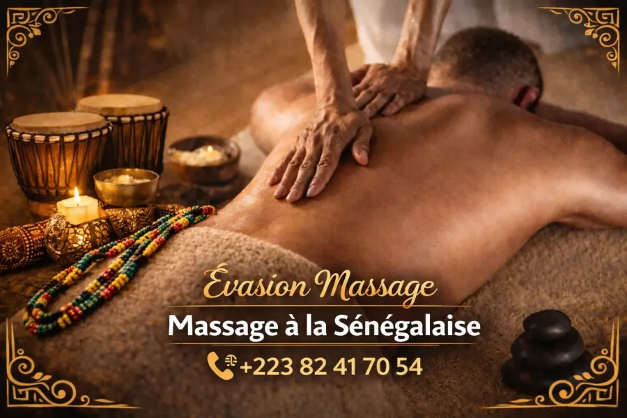 Massage à la sénégalaise à Hamdallaye ACI 2000 – Évasion Massage - Hamdallaye ACI 2000 (Bamako)