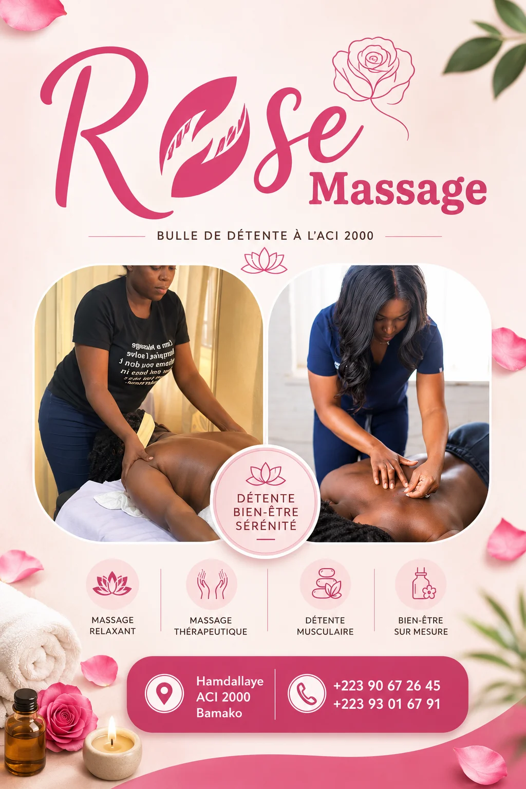 Rose Massage – Bulle de détente à l’ACI 2000